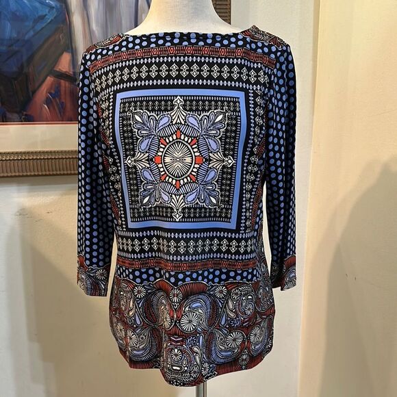 Charter Club Multi- Patterned Women's Top Size LP - Picture 9 of 13